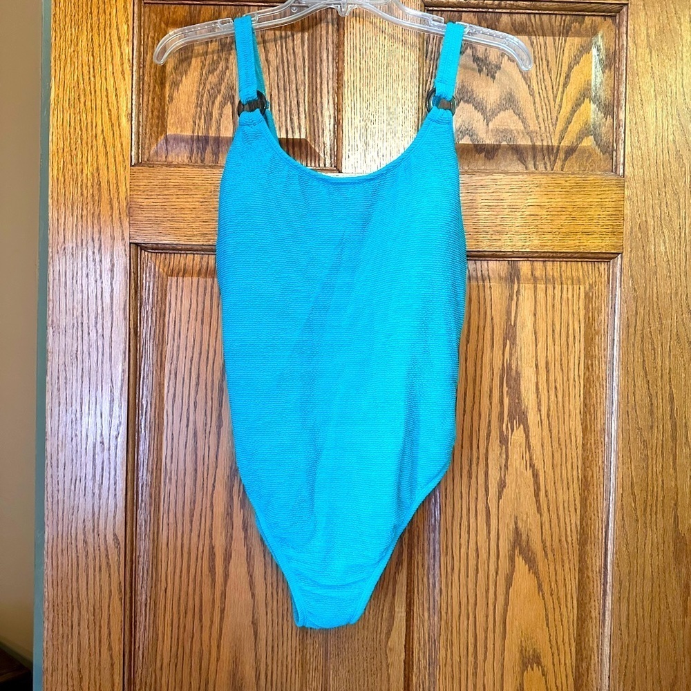 Shade & Shore Turquoise One-Piece Swimsuit